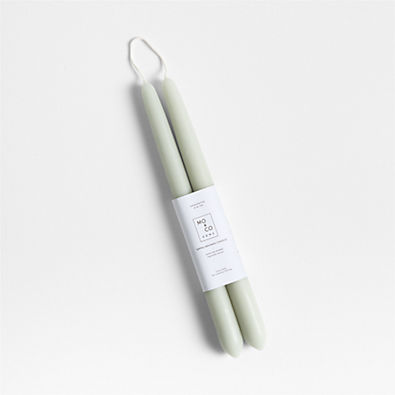 View Eucalyptus Beeswax Taper Candle, Set of 2 details