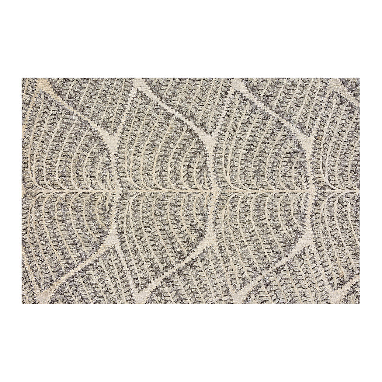 Eden 6x9 Leaf Pattern Area Rug + Reviews Crate & Barrel