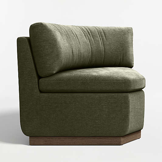 Edendale Green Upholstered Corner Dining Banquette