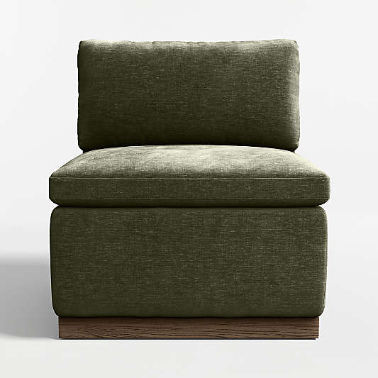 Edendale Green Upholstered Single Chair Storage Dining Banquette