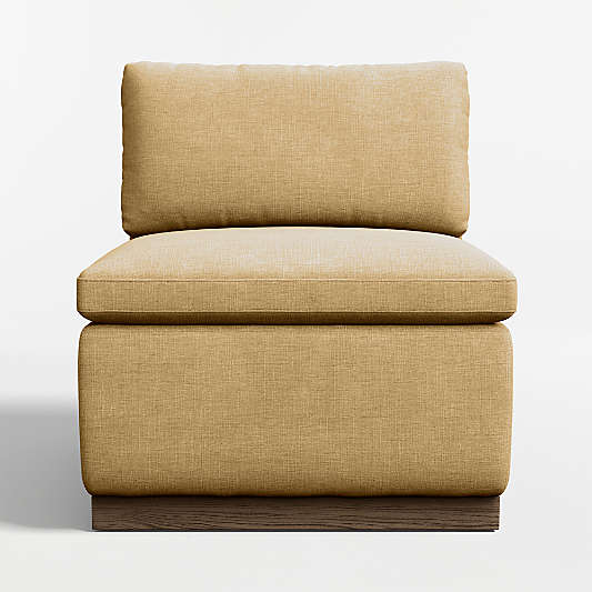 Edendale Wheat Upholstered Single Chair Storage Dining Banquette