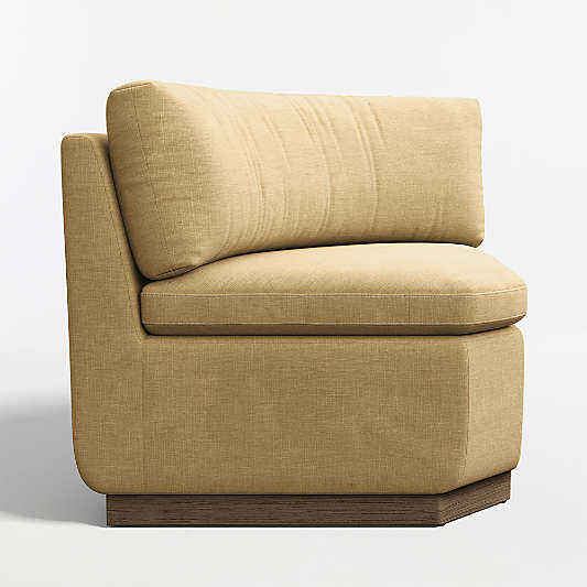 Edendale Wheat Upholstered Corner Dining Banquette