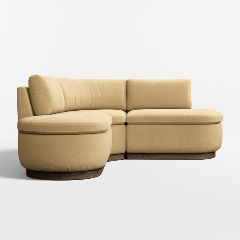 Edendale Wheat Upholstered Double L-Shaped Loveseat Storage Dining Banquette - image 4 of 10