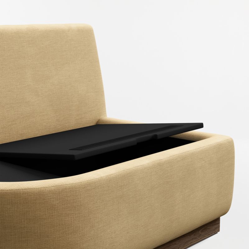 Edendale Wheat Upholstered Left-Arm Storage Dining Banquette - image 3 of 5