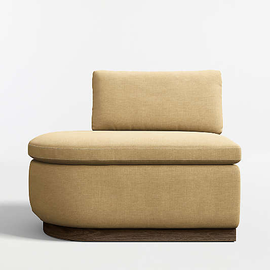 Edendale Wheat Upholstered Left-Arm Storage Dining Banquette
