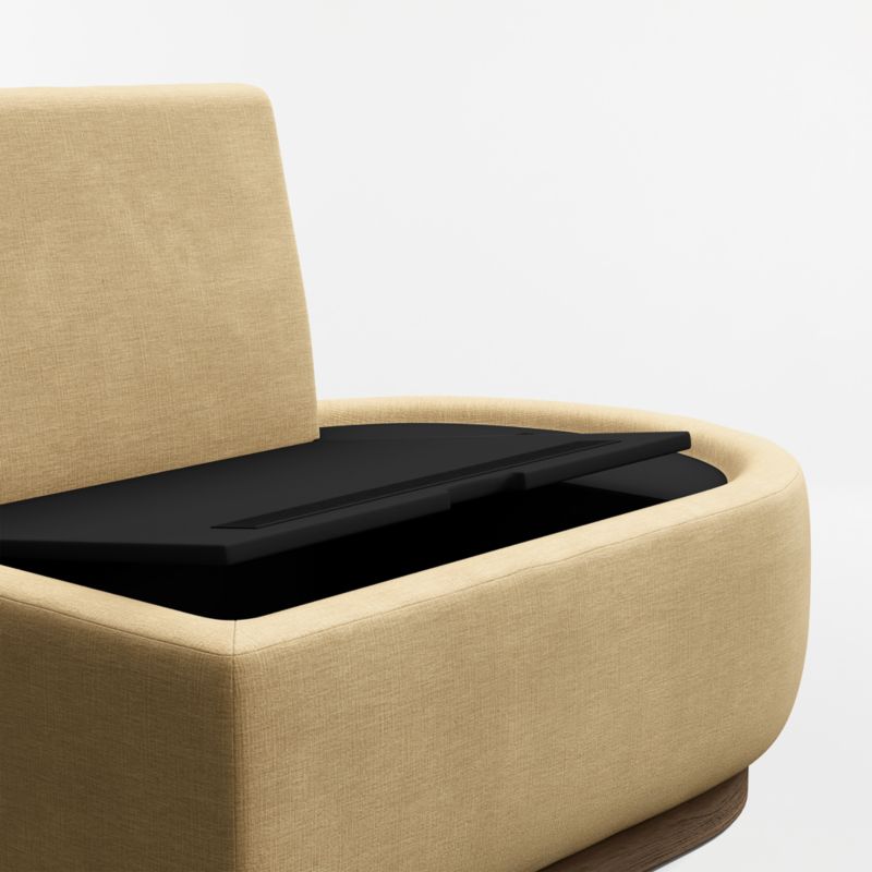 Edendale Wheat Upholstered Right-Arm Storage Dining Banquette - image 3 of 5