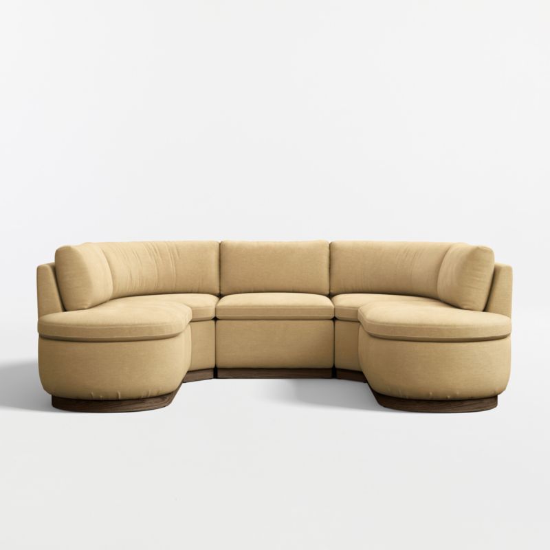 Edendale Wheat Upholstered U-Shaped Storage Dining Banquette - image 4 of 10