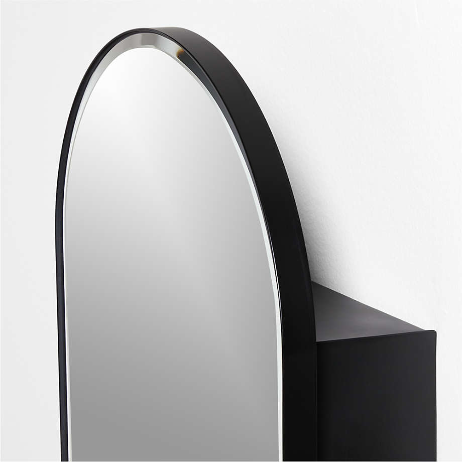 CRATE AND BARREL EDGE BLACK ARCH WALL MIRROR DUPE — KENDRA FOUND IT