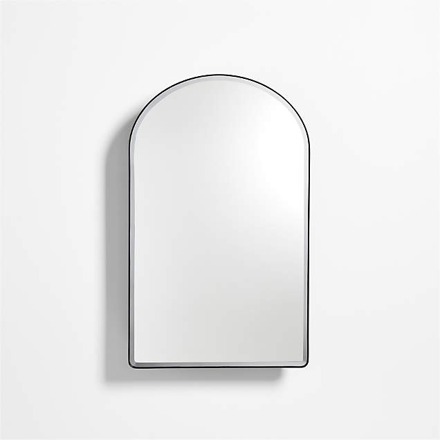 Aosta Black Wall Mirror + Reviews Crate & Barrel Canada