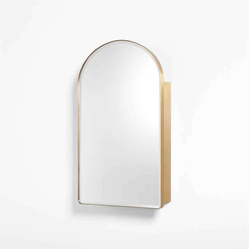 Edge Brass Arch Medicine Cabinet 19.5"x31.5" - image 4 of 7