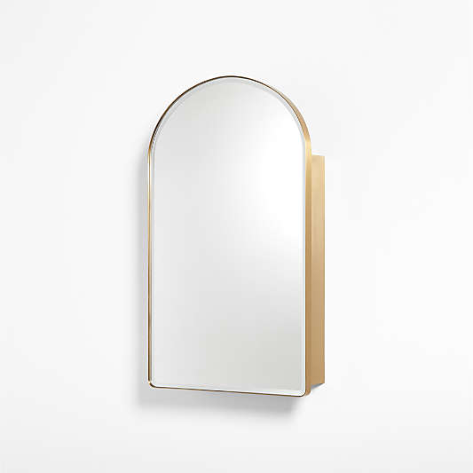 Edge Brass Arch Medicine Cabinet 19.5"x31.5"