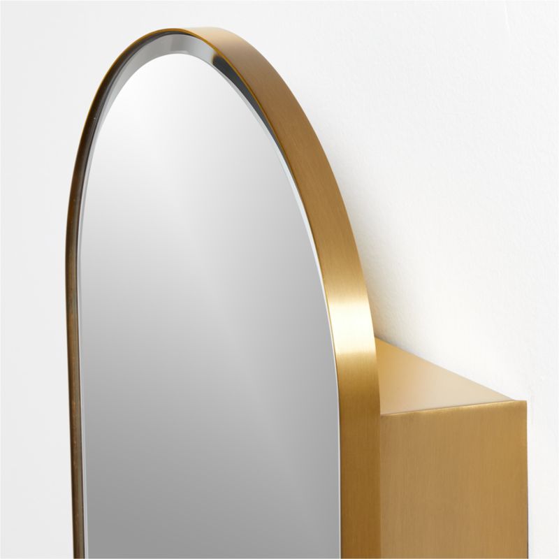 Edge Brass Arch Medicine Cabinet 19.5"x31.5" - image 6 of 7