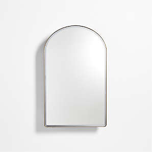 Thin Metal Frame Mirror - 30x42 - Aged Brass