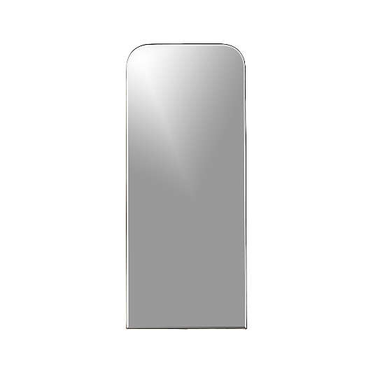 Edge Silver Arch Rectangle Floor Mirror 32"x76"