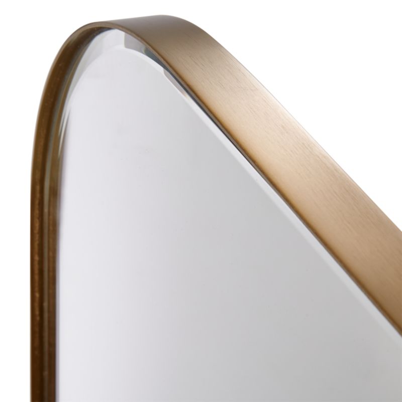 Edge Medium Brass Arch Wall Mirror