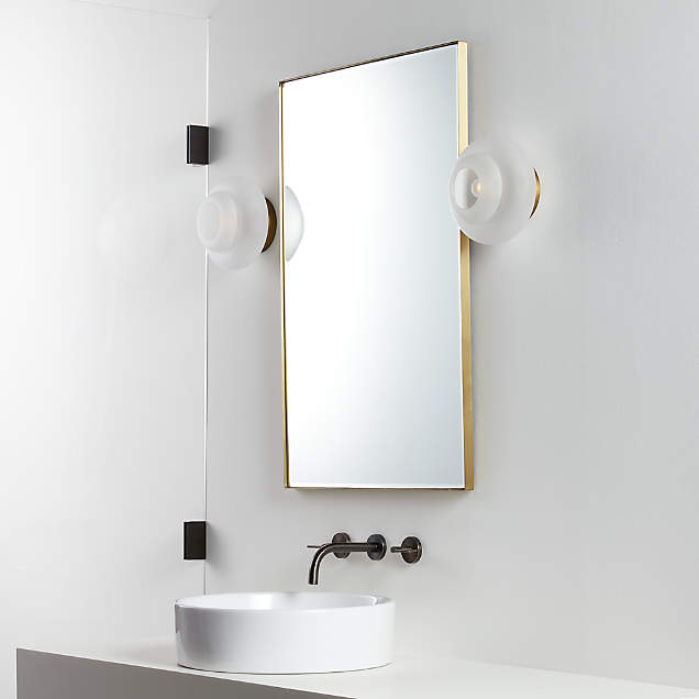 Edge Brass Arch Floor Mirror + Reviews Crate & Barrel Canada