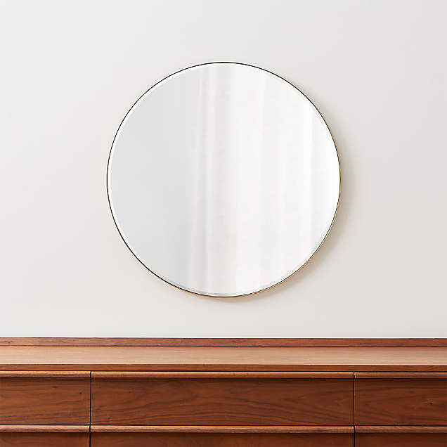 Emmy Brass Floor Mirror + Reviews Crate & Barrel Canada