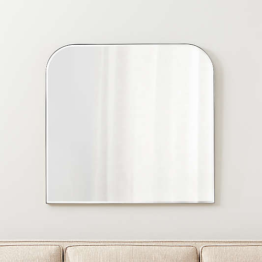 Edge Silver Arch Wall Mirror 36"x34"