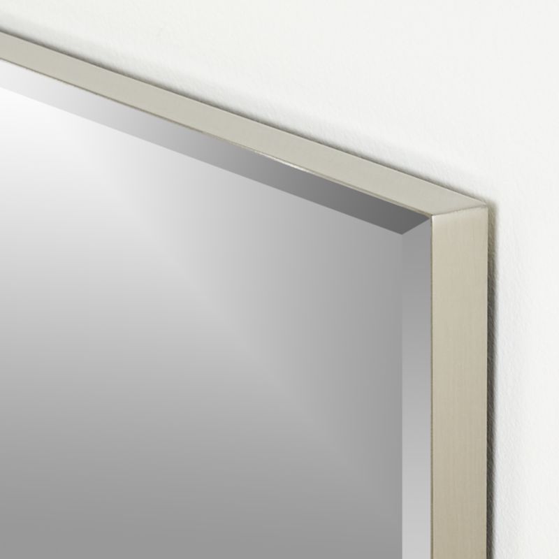 Edge Medium Silver Rectangle Wall Mirror