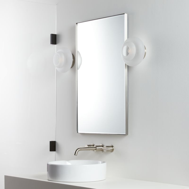 Edge Medium Silver Rectangle Wall Mirror