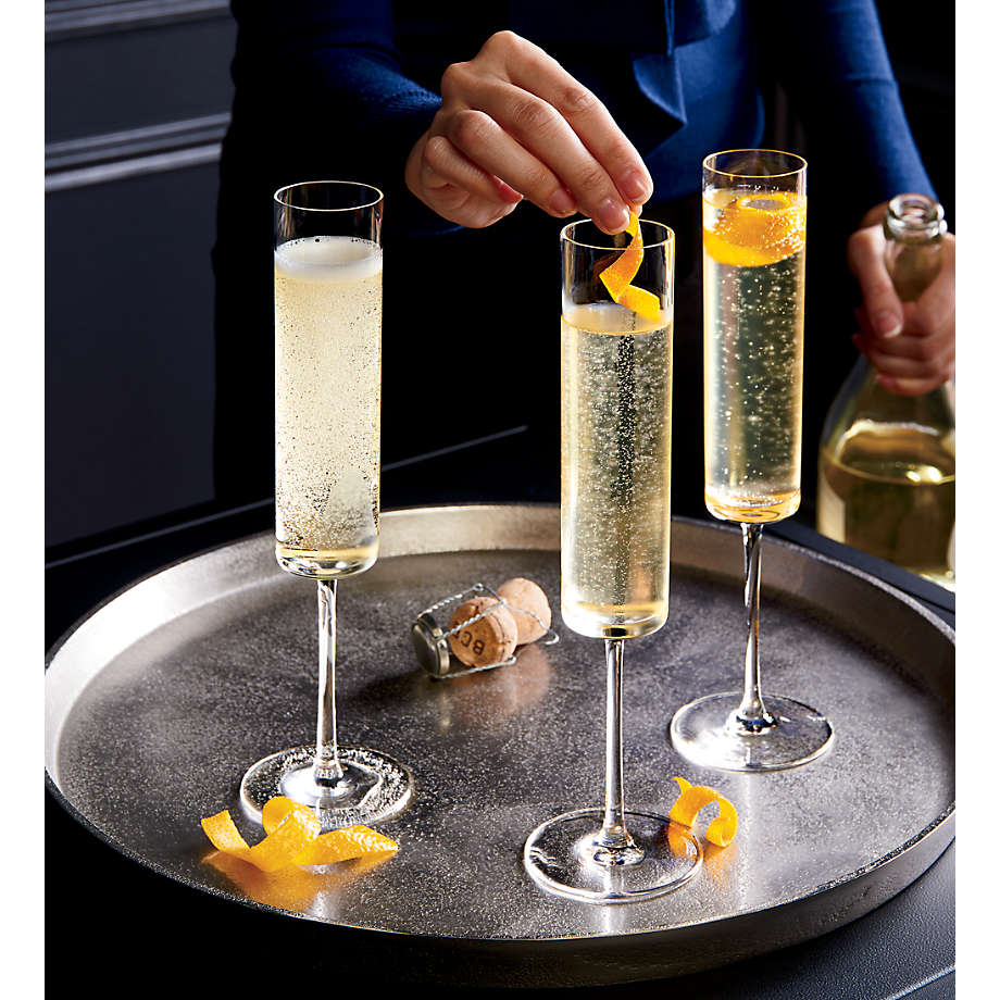 Square champagne flutes clearance glass