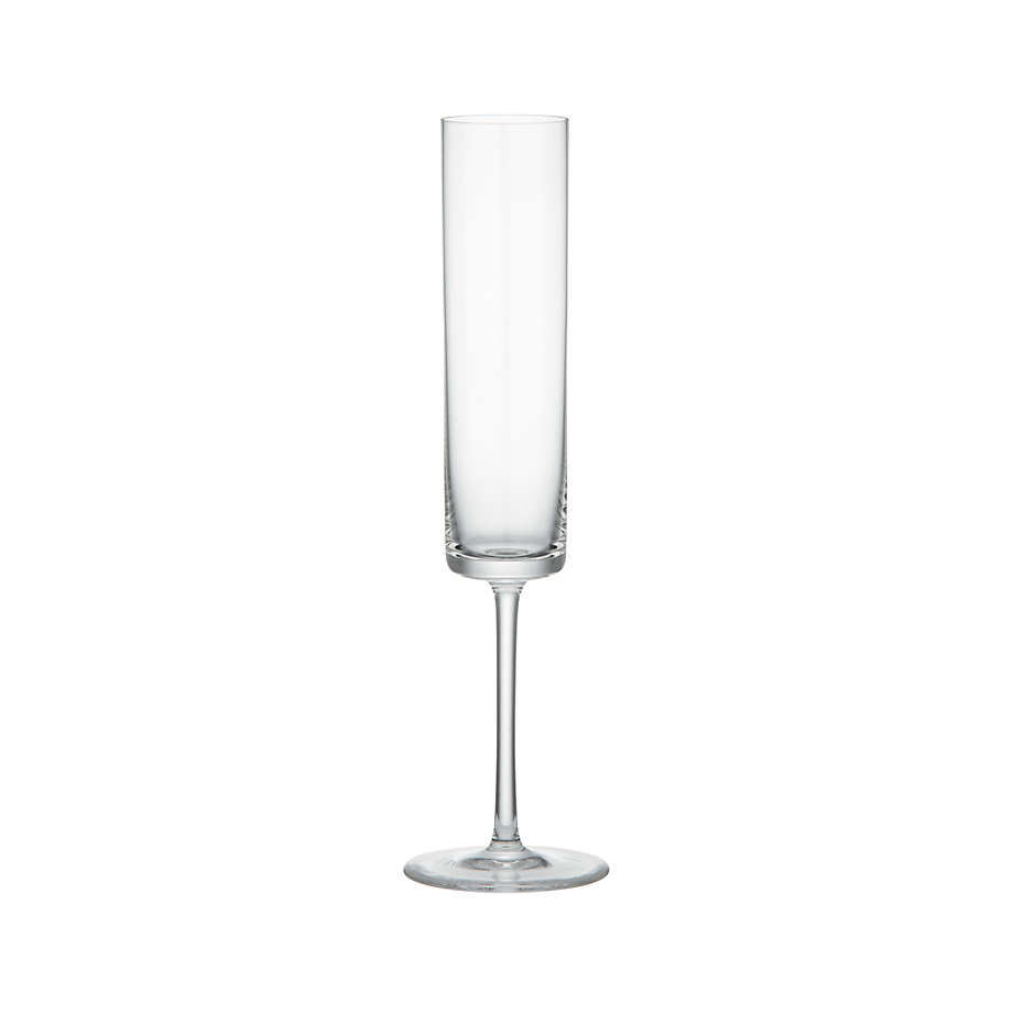 JBHO Square Champagne Flutes, Edge Champagne Glass Set of 4, 6OZ