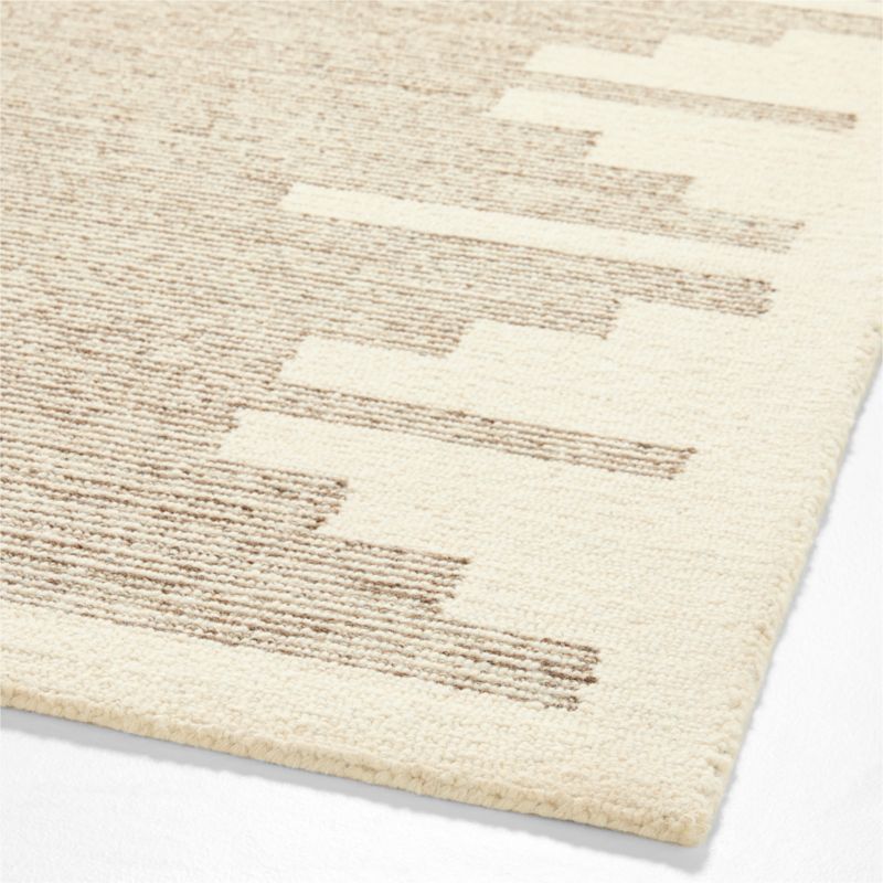 Edge Beige Geometric Wool Kids Area Rug 8x10 - image 3 of 5