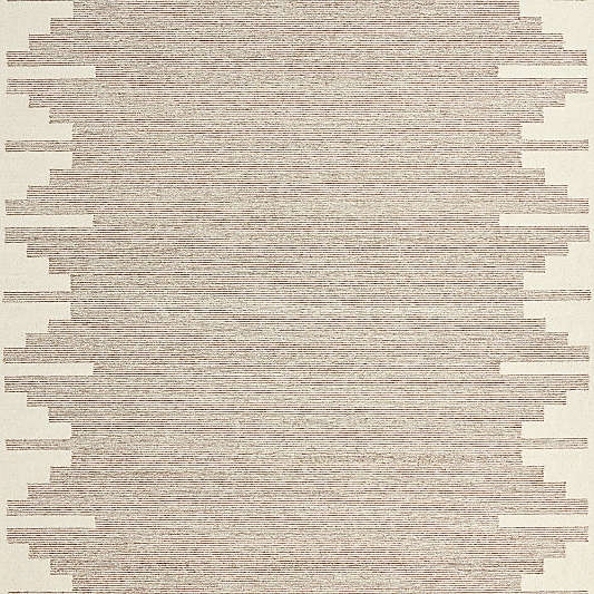 Edge Beige Geometric Wool Kids Area Rug