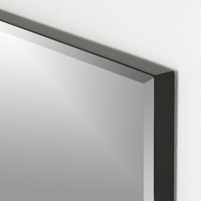 Edge Medium Black Rectangle Wall Mirror 24"x36" - image 5 of 6