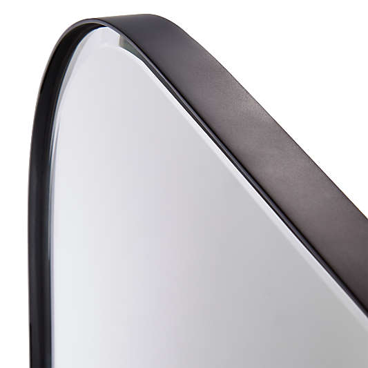 Edge Black Arch Floor Mirror 32"x76"