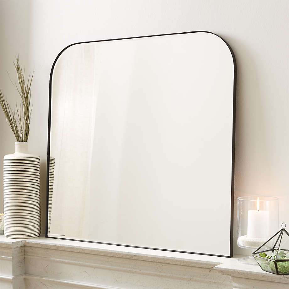 Vintage Contemporary Style Wall Mirror/ Silver Tone Frame Rectangular Mirror