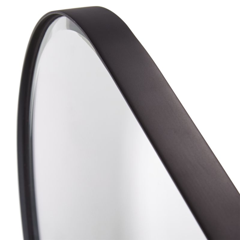 Edge Small Black Capsule Wall Mirror 16"x48" - image 4 of 11