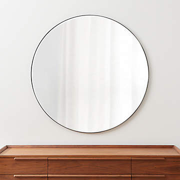 Gerald Large Round Gold Wall Mirror + Reviews
