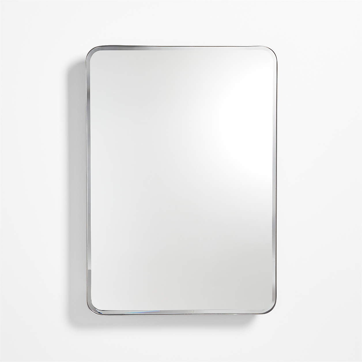 Edge Large Rounded Rectangle Silver Medicine with Mirror