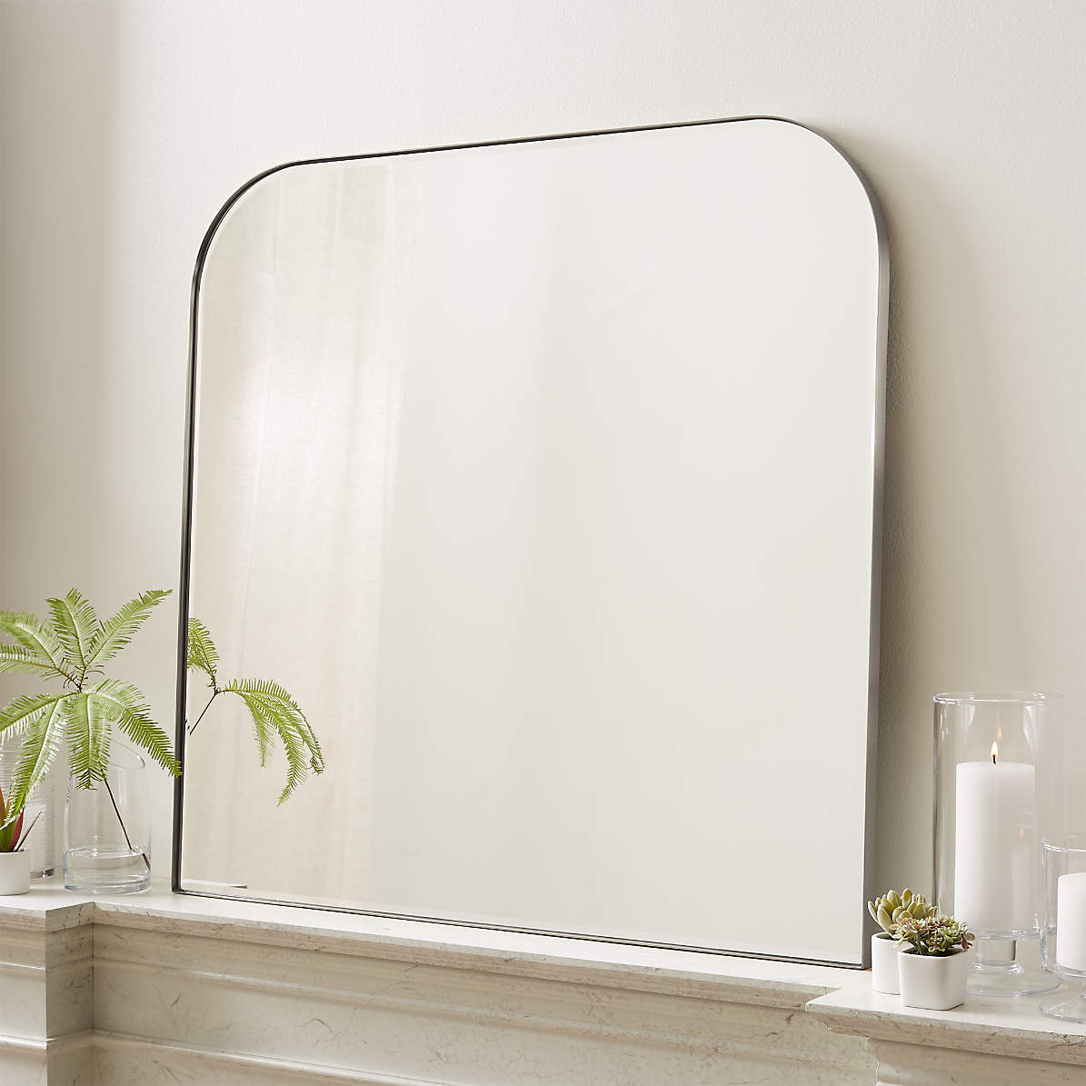 Edge Silver Arch Wall Mirror Reviews Crate And Barrel