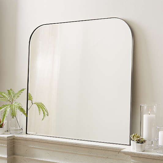 Edge Silver Arch Wall Mirror 36"x34"