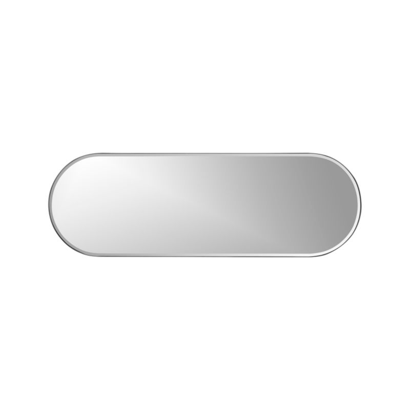 Edge Small Silver Capsule Wall Mirror 16"x48" - image 6 of 9