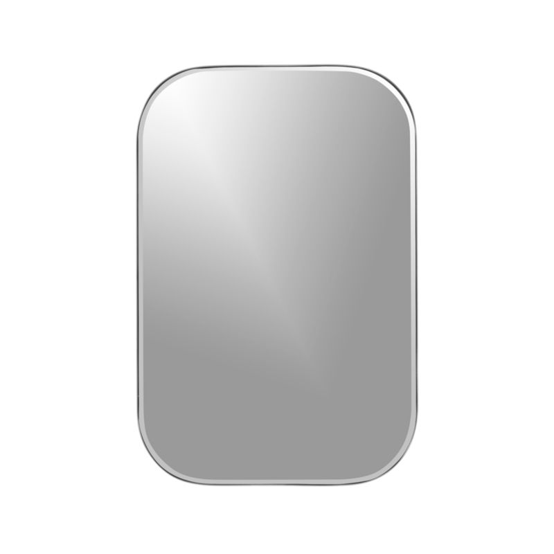 Edge Medium Silver Rounded Rectangle Wall Mirror 36"x24" - image 5 of 11