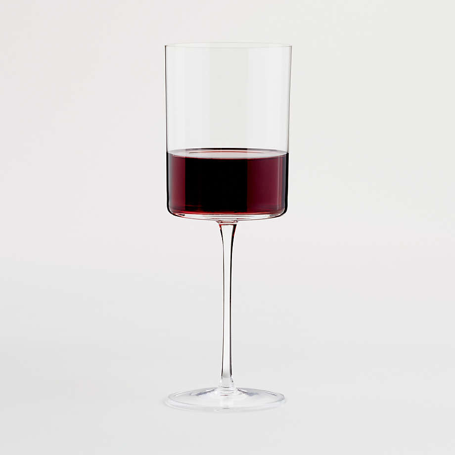 Edge Square Red Wine Glass + Reviews | Crate & Barrel