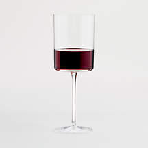 Edge Square Red Wine Glass + Reviews | Crate & Barrel
