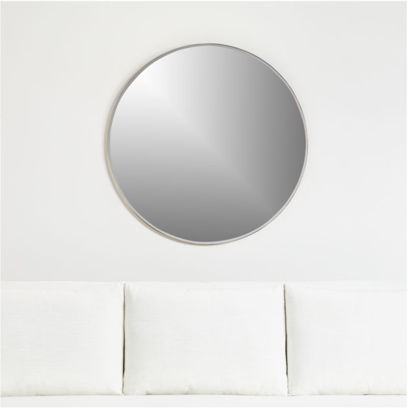 Edge Brass 36" Round Wall Mirror