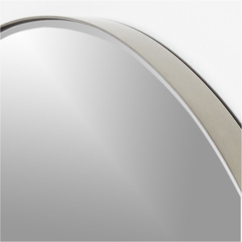 Edge Silver Round Wall Mirror 36" - image 1 of 6