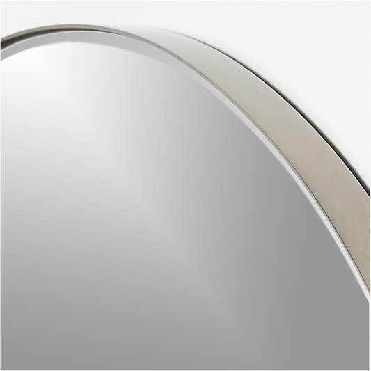 Edge Silver Round Wall Mirror 36"