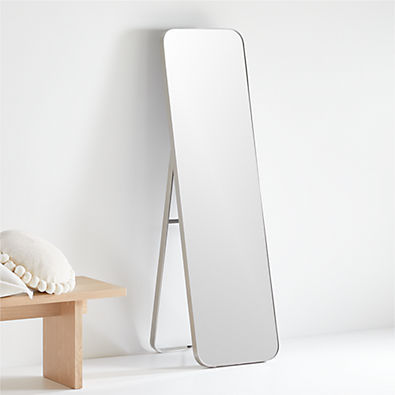 View Edge Silver Standing Mirror details