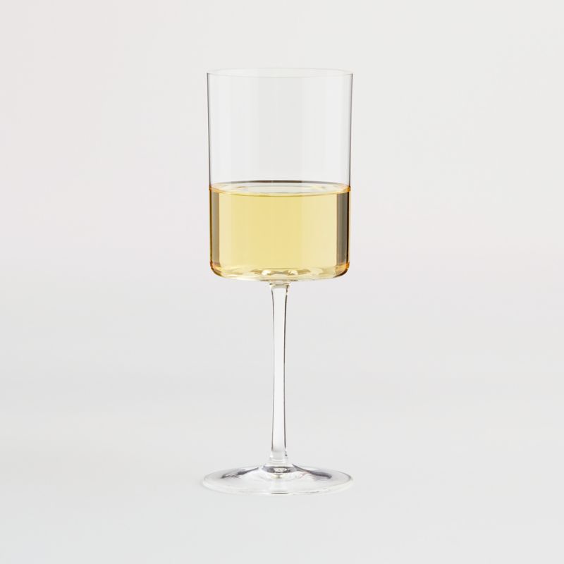 Camille 13-Oz. Long Stem Wine Glass - White + Reviews, Crate & Barrel