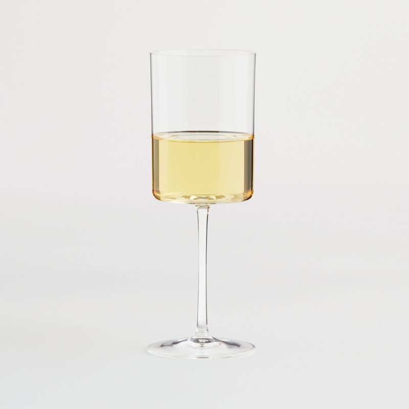 Crate and Barrel, Edge White Wine Glass, Set of 4 - Zola