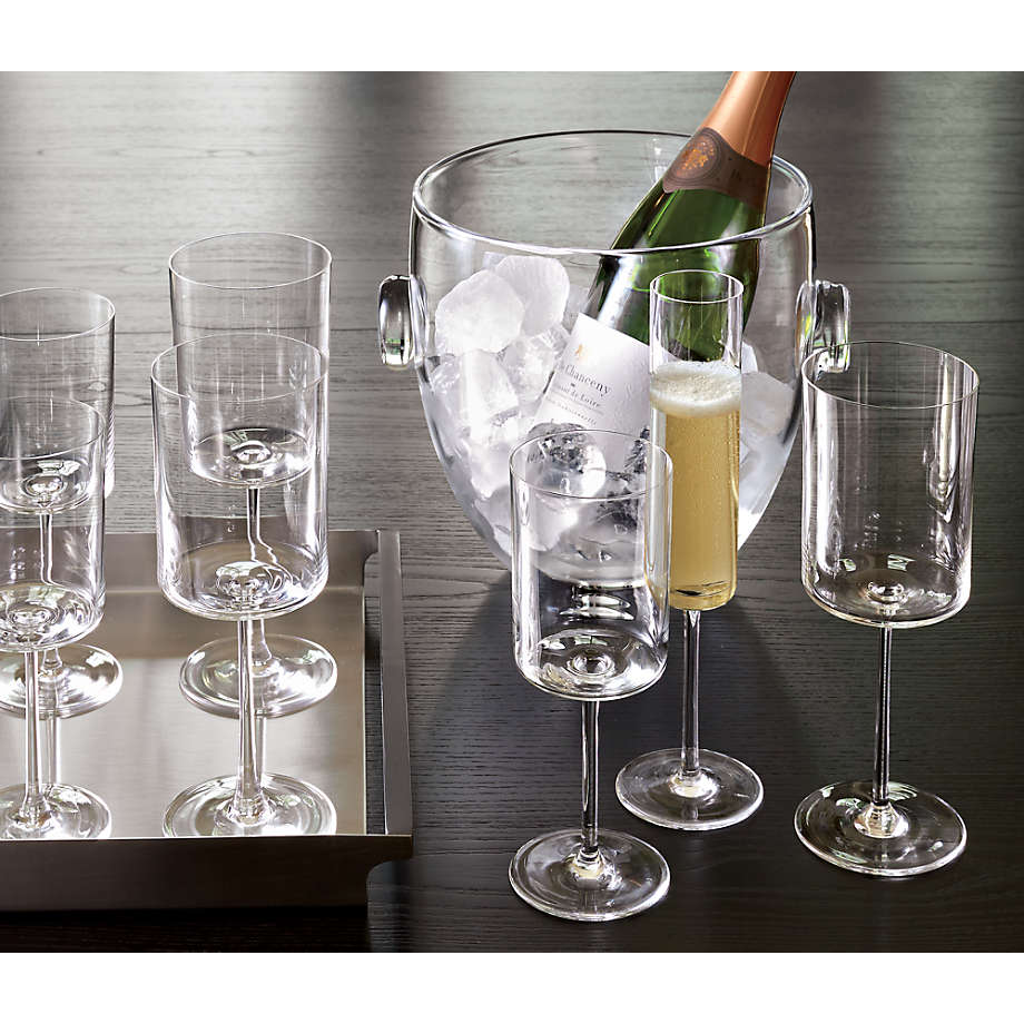 Beneti Glassware 11 Ounce Champagne Flutes Glasses 4 Set S5