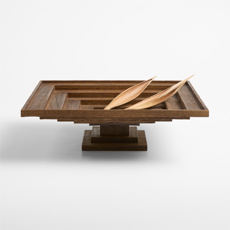 Eden Dark Oak Wooden Decorative Centerpiece Bowl - image 2 of 6
