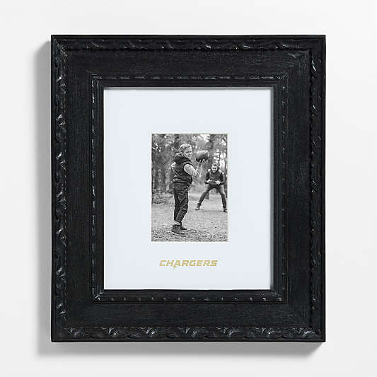 NFL Los Angeles Chargers Edinburgh Black Wood 5x7 Wall Picture Frame
