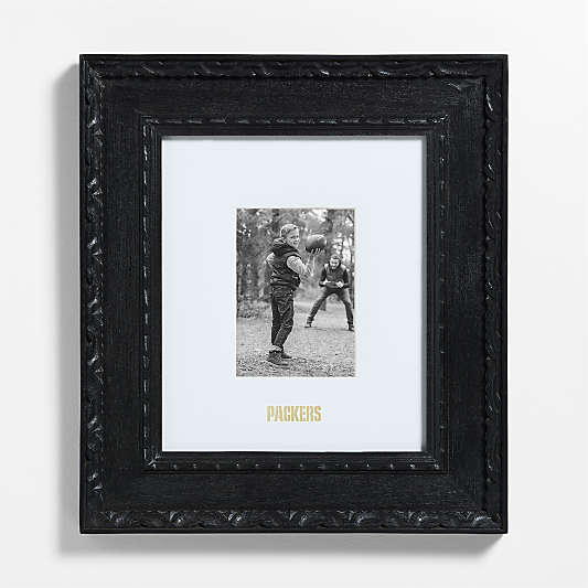 NFL Green Bay Packers Edinburgh Black Wood 5x7 Wall Picture Frame